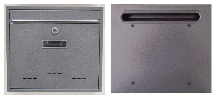 Schránka poštovní RADIM-velká šedá 360x310x90 mm - Vybavení pro dům a domácnost Schránky, pokladny, skříňky Schránky poštovní, vhozy, přísl.
